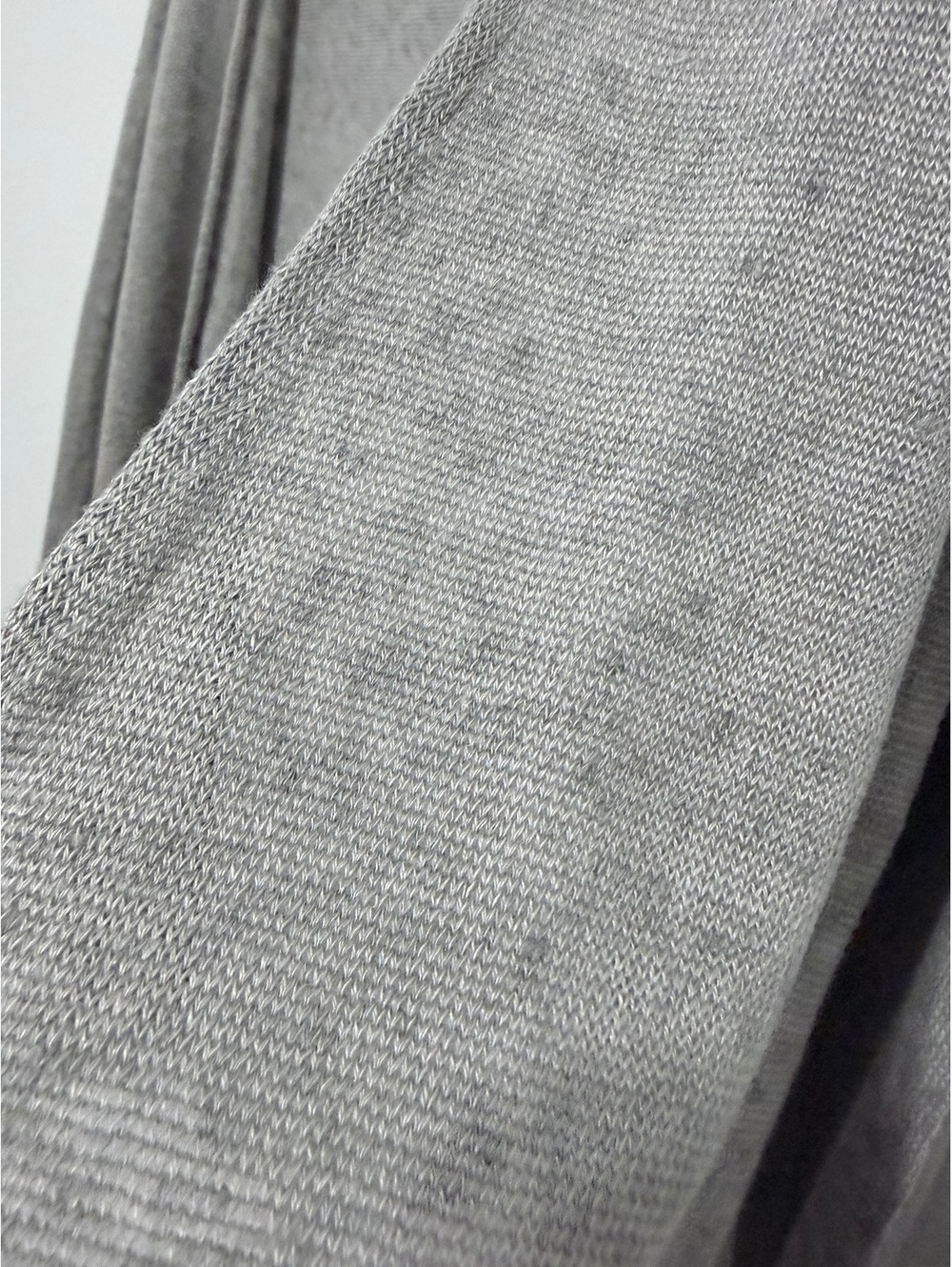 Eileen Fisher Sheer Gray Long Sleeve Linen Open Front Cardigan Sweater Size S - Picture 6 of 7
